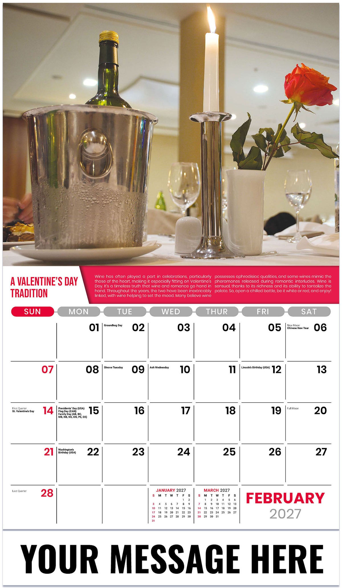 Vintages - 2027 Promotional Calendar