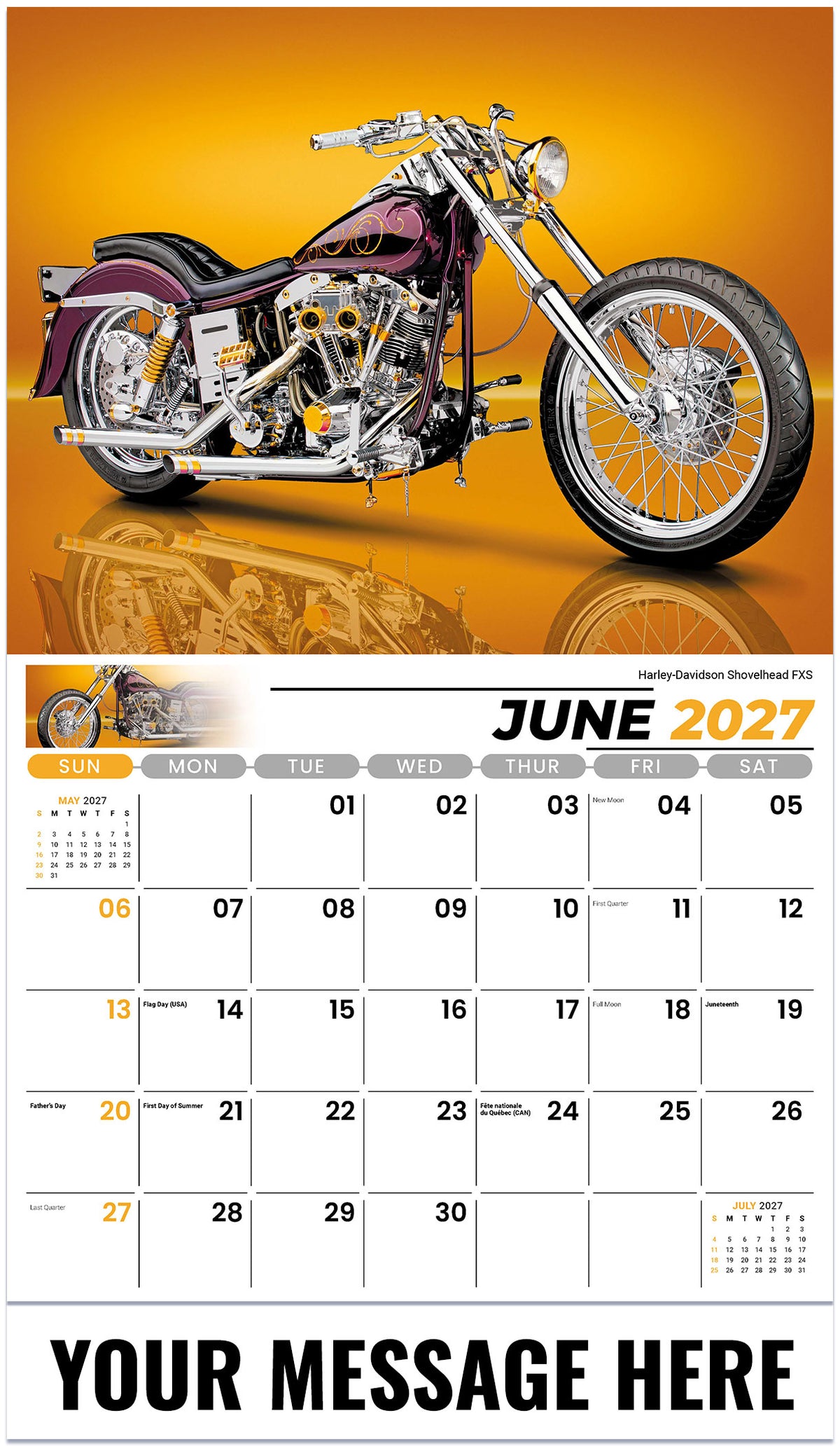 Motorcycle Mania - 2027 Promotional Calendar