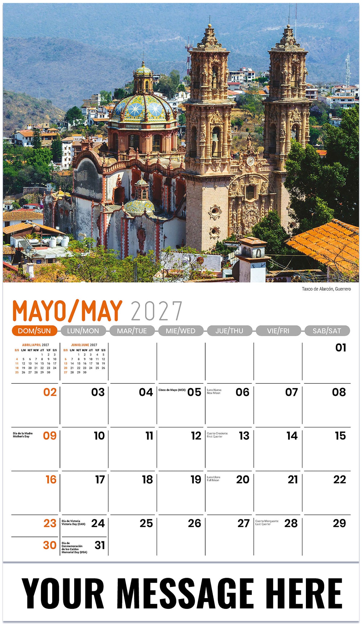 Scenes of Mexico (Bilingual) - 2027 Promotional Calendar