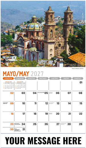 Scenes of Mexico (Bilingual) - 2027 Promotional Calendar