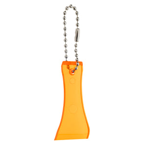 Lottery Scratcher With Bead Chain - Translucent Orange