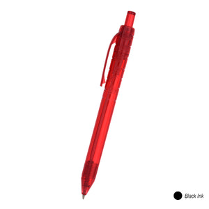 Oasis Recycled Bottle Pen - HT_660 - TRANS RED WITH BLACK