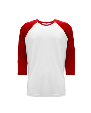 Next Level Apparel Unisex CVC Three-Quarter Sleeve Raglan Baseball T-Shirt