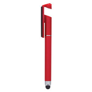 Stylus Pen With Phone Stand And Screen Cleaner - Red