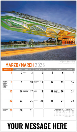 Beauty of Latin America (Bilingual) - 2026 Promotional Calendar