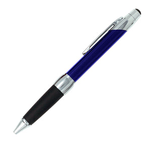 Enclave Metal Twist Action Pen with Soft Stylus - Blue