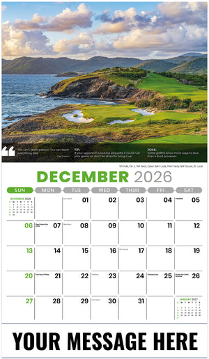 Golf Tips - 2027 Promotional Calendar