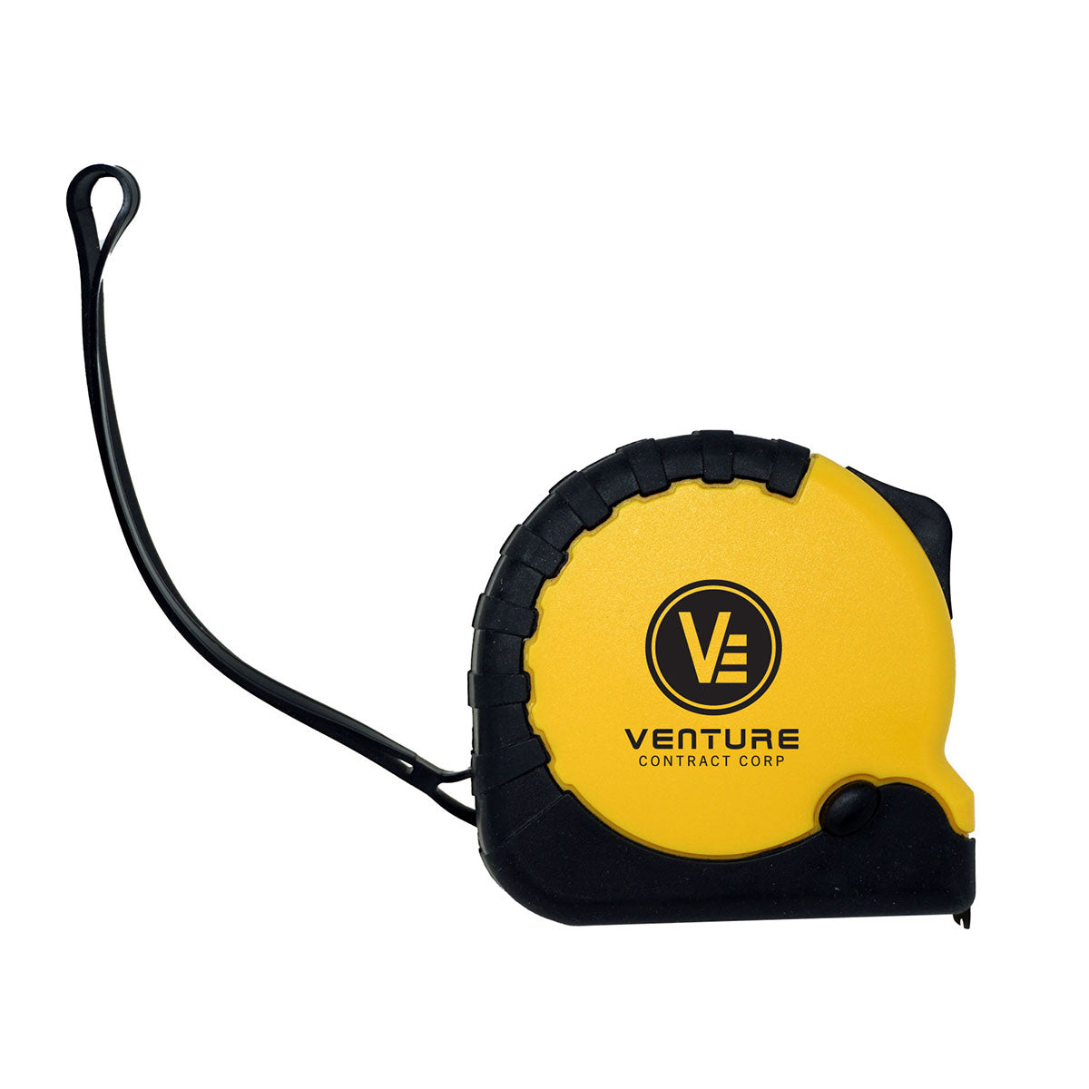 25' Sturdy Locking Tape Measure - Black With Yellow