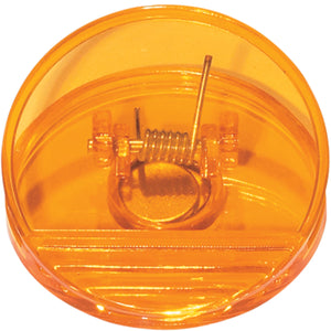 Round Shape Clip - Translucent Orange