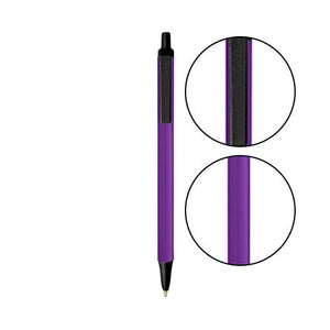 Purple BIC® Clic Stic® Pen - Purple With Black