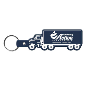 Truck Flexible Key Tag - Dark Blue