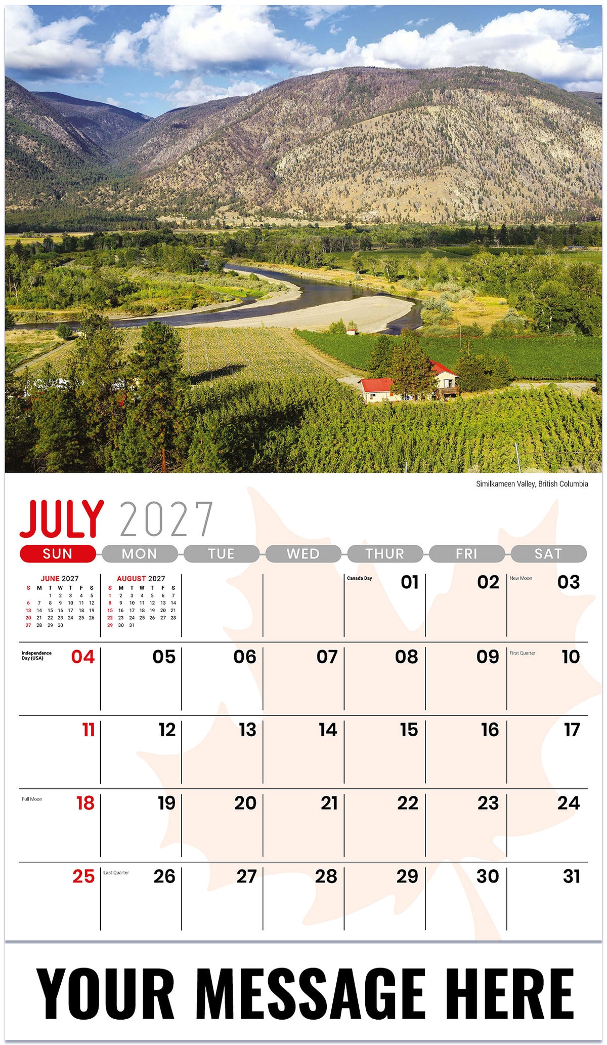 Scenes of Canada - 2027 Promotional Calendar