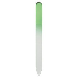 Glass Nail File In Sleeve - Lime