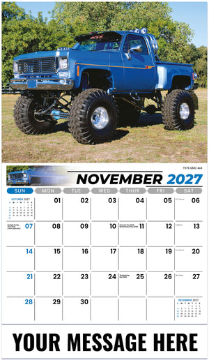 Pumped-Up Pickups - 2027 Promotional Calendar