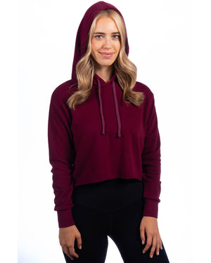 Next Level Apparel Ladies' Cropped Pullover Hooded Sweatshirt