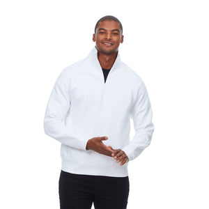 Unisex Ultimate Fleece Quarter-Zip Sweatshirt - White