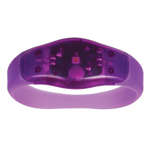 Safety Light Wristband - Clear With Orange