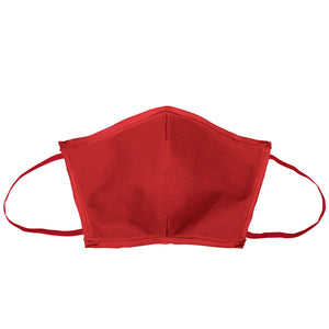 Flat Fold Canvas Face Mask With Elastic Loops - Fruit Punch