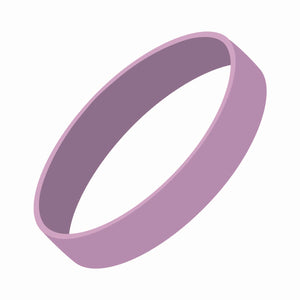 Silicone Wrist Bands - Embossed - CM2050_EMB - Lavender