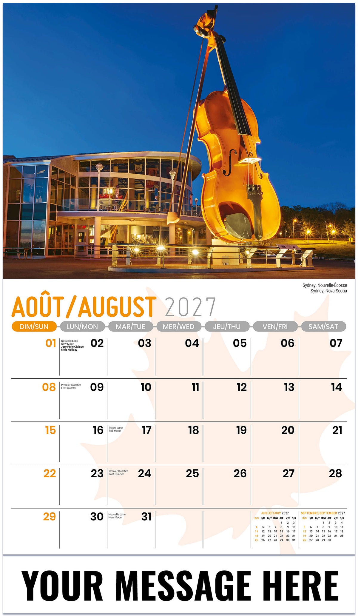 Scenes of Canada (Bilingual) - 2027 Promotional Calendar