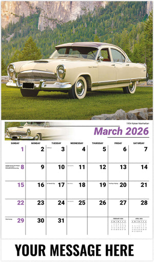 Classic Cars - 2026 Promotional Calendar