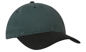 Heavyweight Sports Cap Two Tone - Bottle With Gold