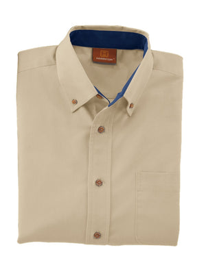 Men's Easy Blend™ Long-Sleeve Twill Shirt with Stain-Release - Stone