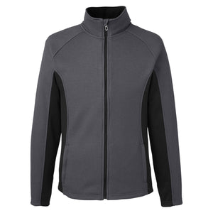 Spyder Men's Constant Full-Zip Sweater Fleece Jacket - Polar With Black And Black