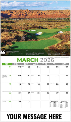 Golf Tips - 2026 Promotional Calendar