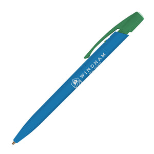 BIC® Media Clic™ Pen - Light Blue With Forest Green