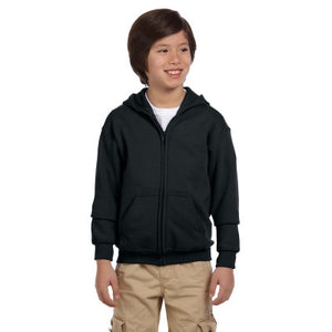 Gildan - Heavy Blend™ Youth Full-Zip Hooded Sweatshirt - Black