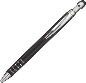 Fury Aluminum Click Action Soft Stylus Pen - Black