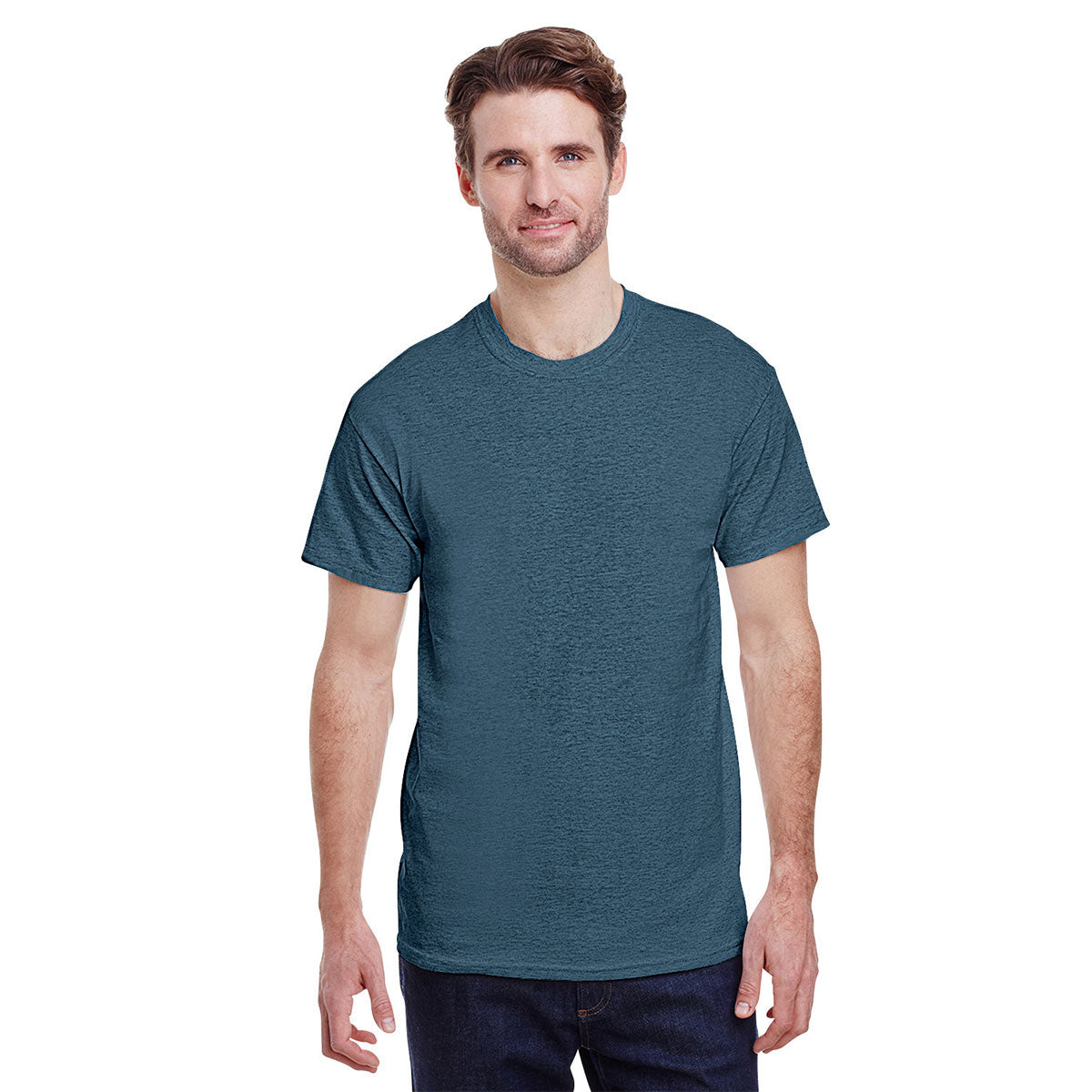 Gildan Adult Heavy Cotton™ T-Shirt - Heather Navy