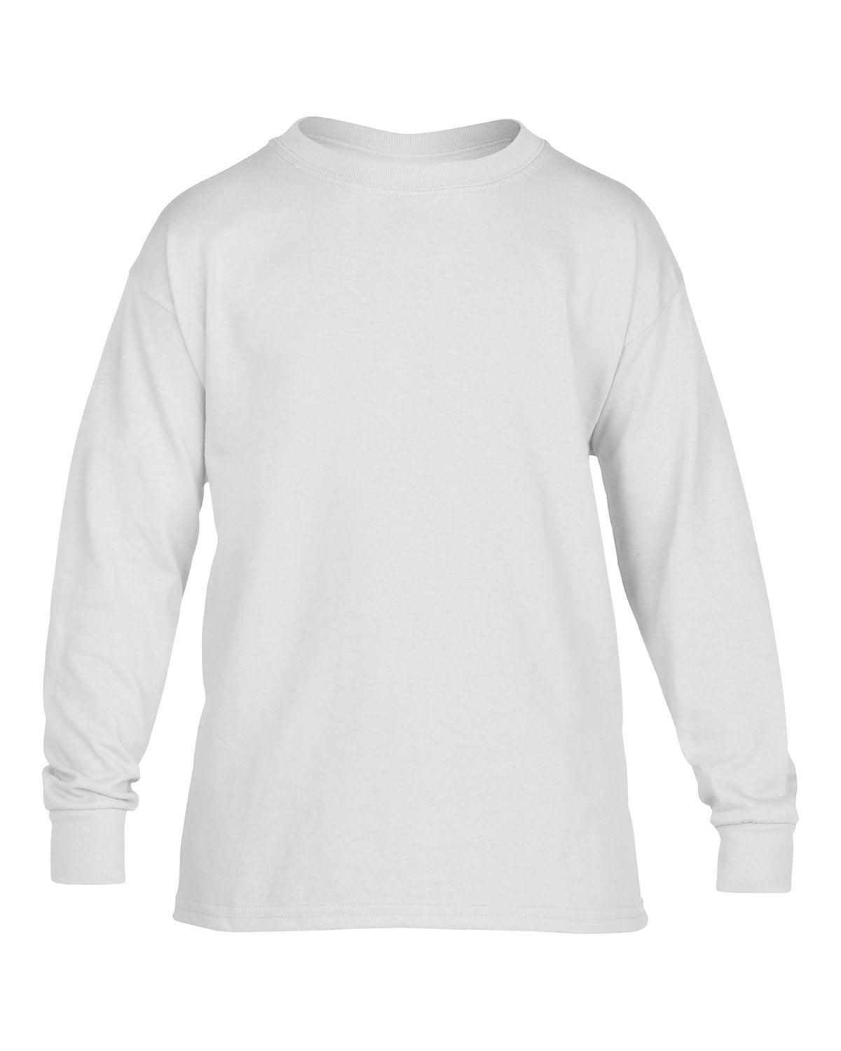 Gildan Youth Heavy Cotton™ Long-Sleeve T-Shirt - White
