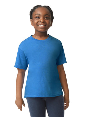 Gildan Youth Softstyle T-Shirt - Heather Royal