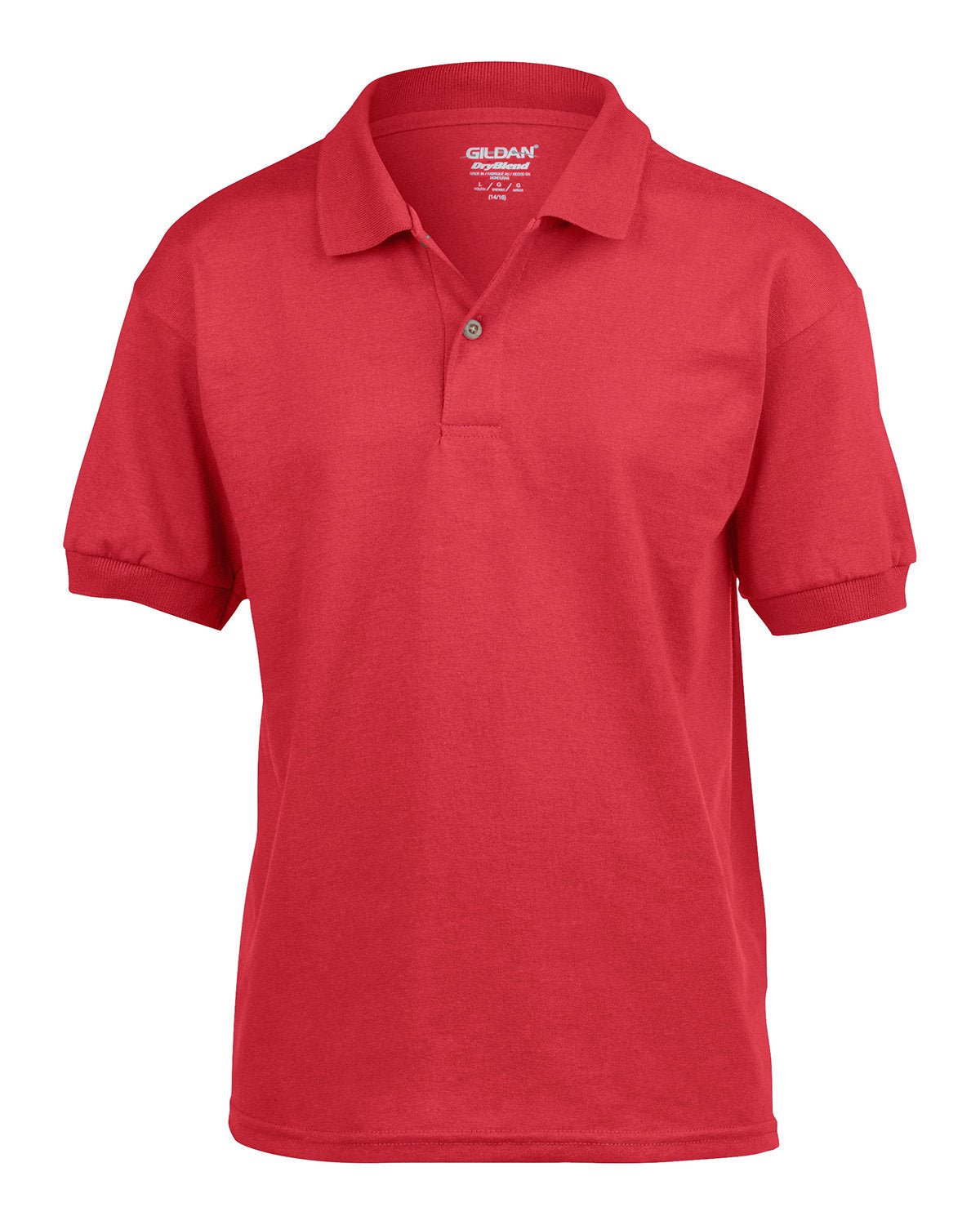 Gildan Youth Jersey Polo - Red