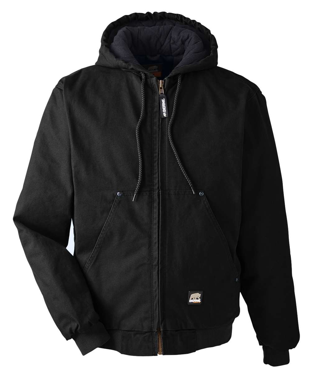 Berne Apparel Berne Men's Highland Washed Cotton Duck Hooded Jacket