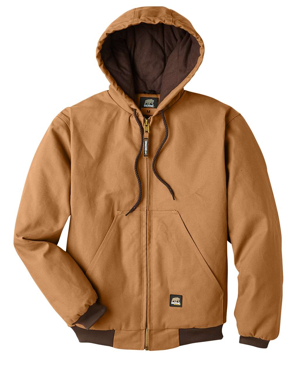 Berne Apparel Men's Berne Heritage Hooded Jacket - Brown Duck