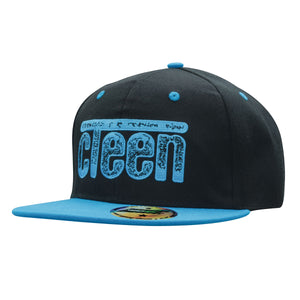 6 Panel American-T Flat Peak 2 Tone Cap