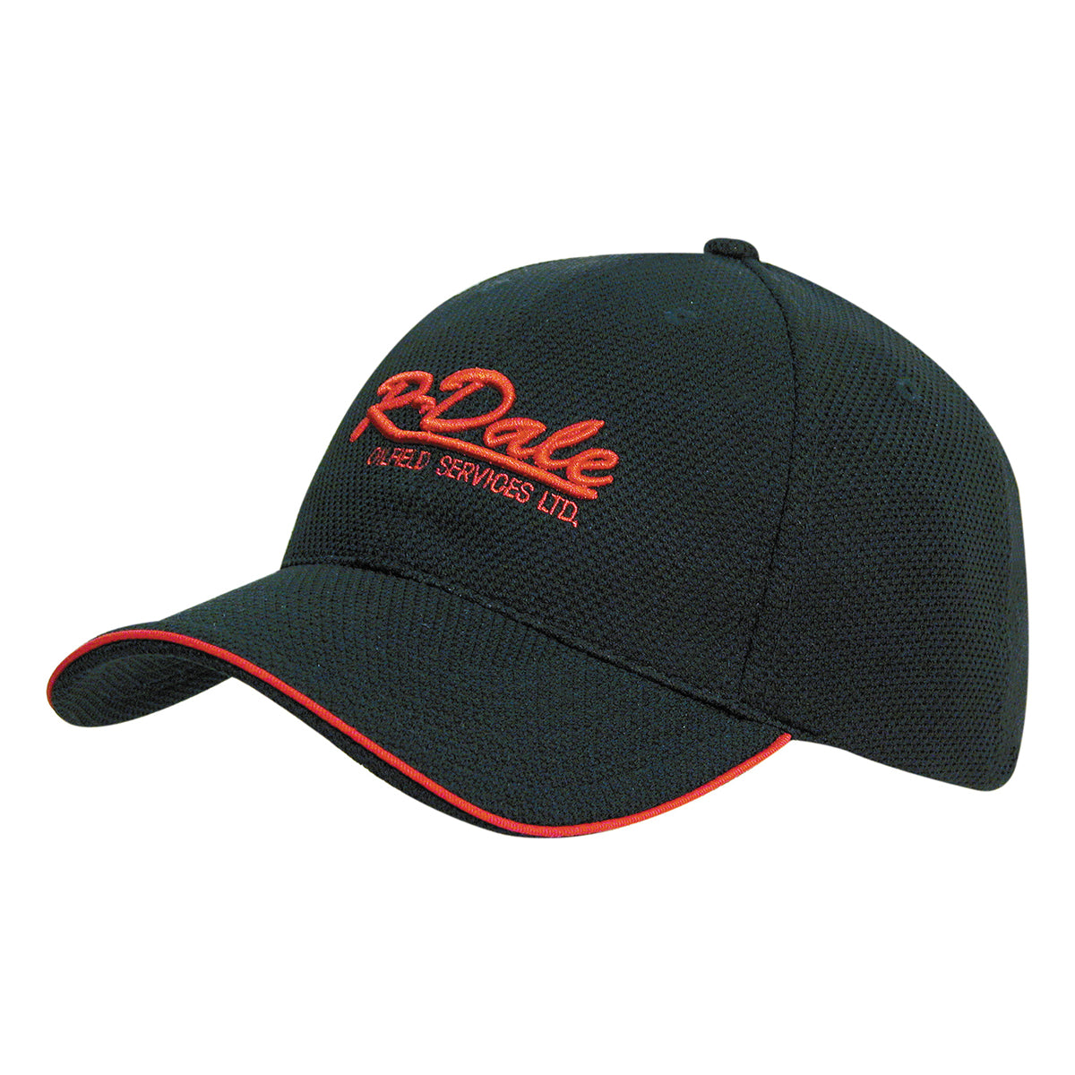 6 Panel Double Pique Mesh Cap with Sandwich
