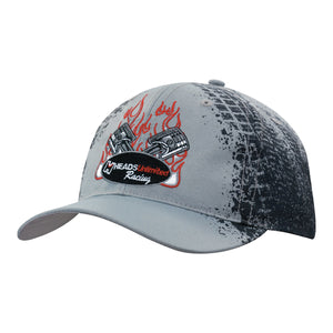 6 Panel BH Sports Twill Cap with Tire Print