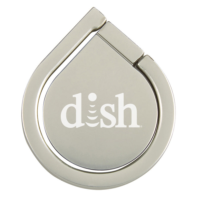 Aluminum Cell Phone Ring and Stand - Silver