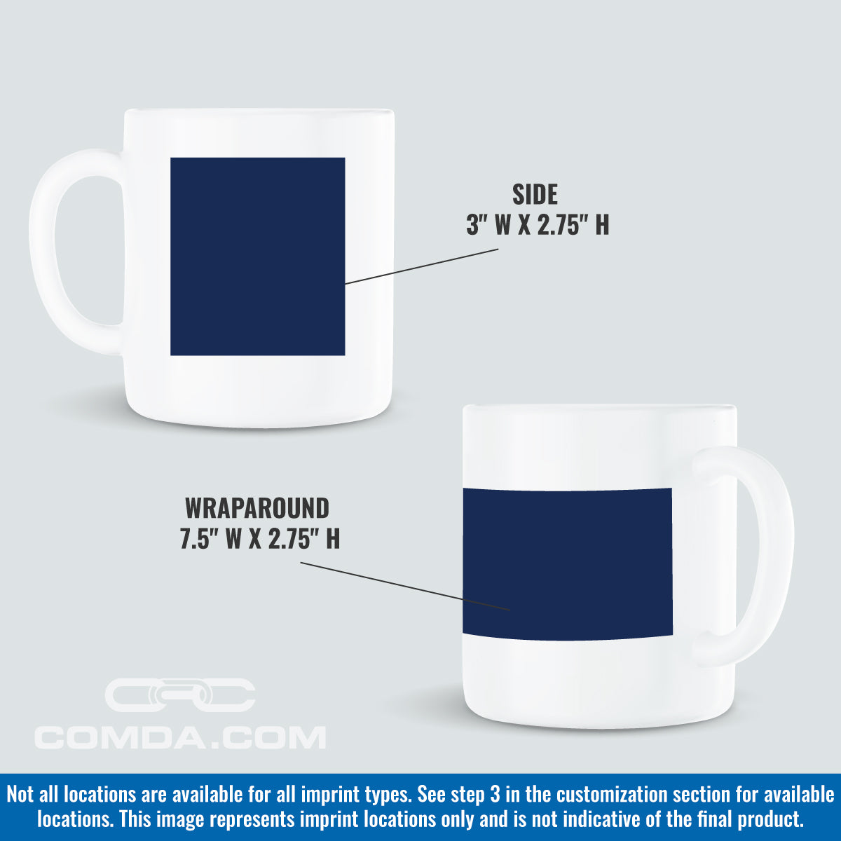 11 oz. White Ceramic Mug