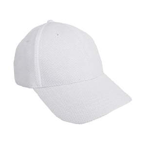Ultra Light-Weight Diamond Weave Constructed Performance Cap - White