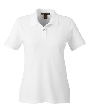 Harriton Ladies' 6 oz. Ringspun - White