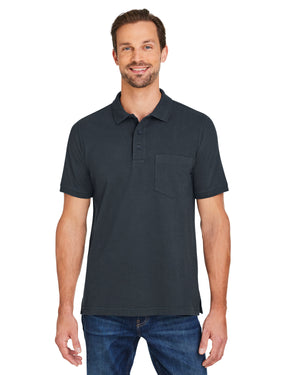 Harriton Men's Valiant Cotton Snag Protect Pocket Polo - Front