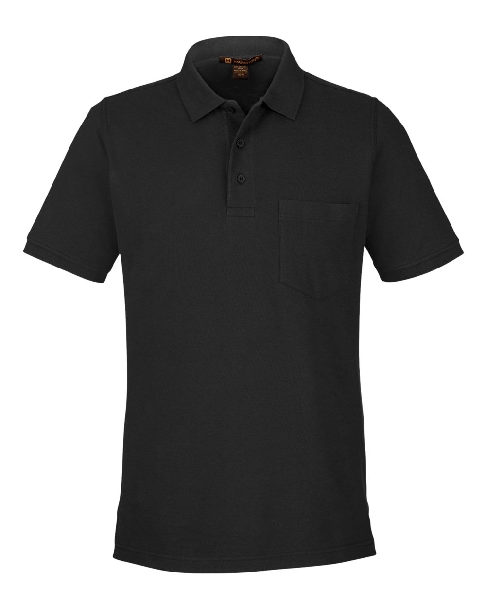 Harriton Men's Valiant Cotton Snag Protect Pocket Polo