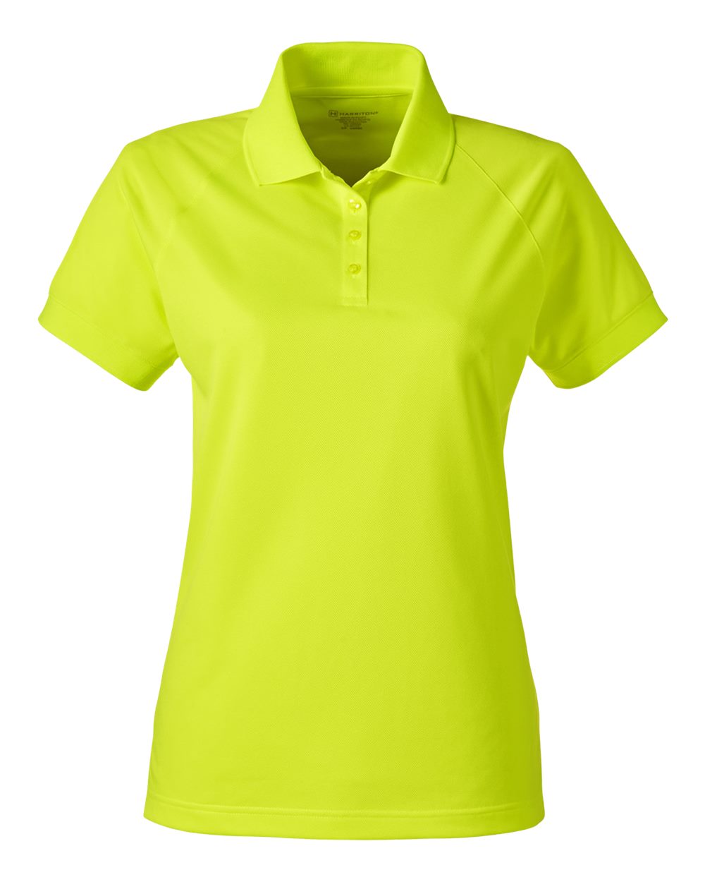 Harriton Ladies' Charge Snag and Soil Protect Polo - Safety Yellow