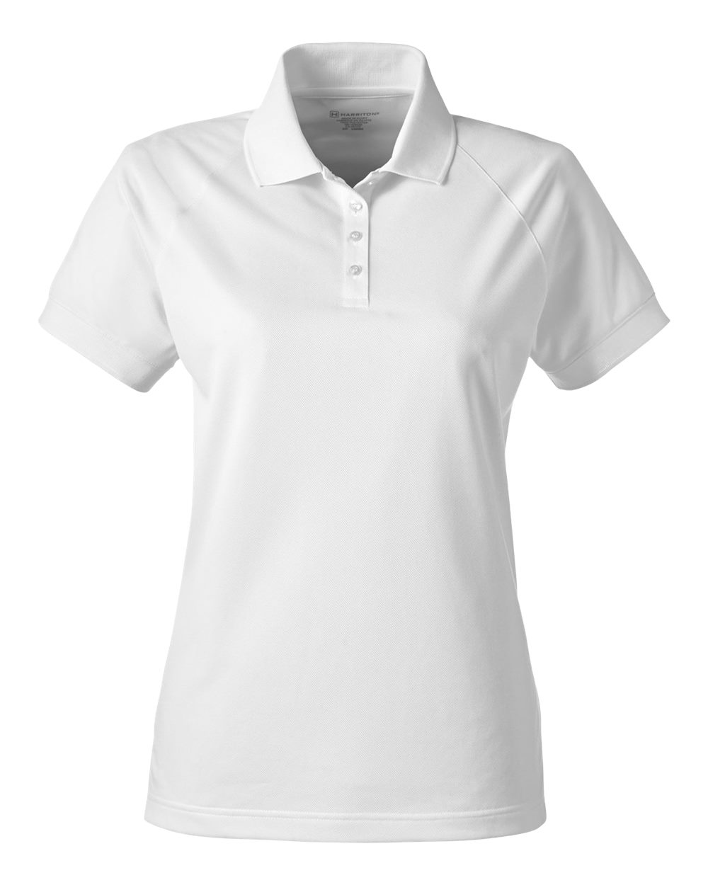 Harriton Ladies' Charge Snag and Soil Protect Polo - White