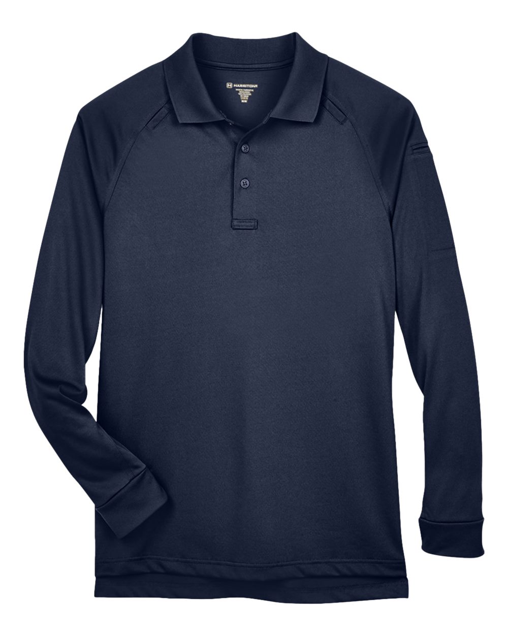 Harriton Men's Advantage Snag Protection Plus Long-Sleeve Tactical Polo - Dark Navy